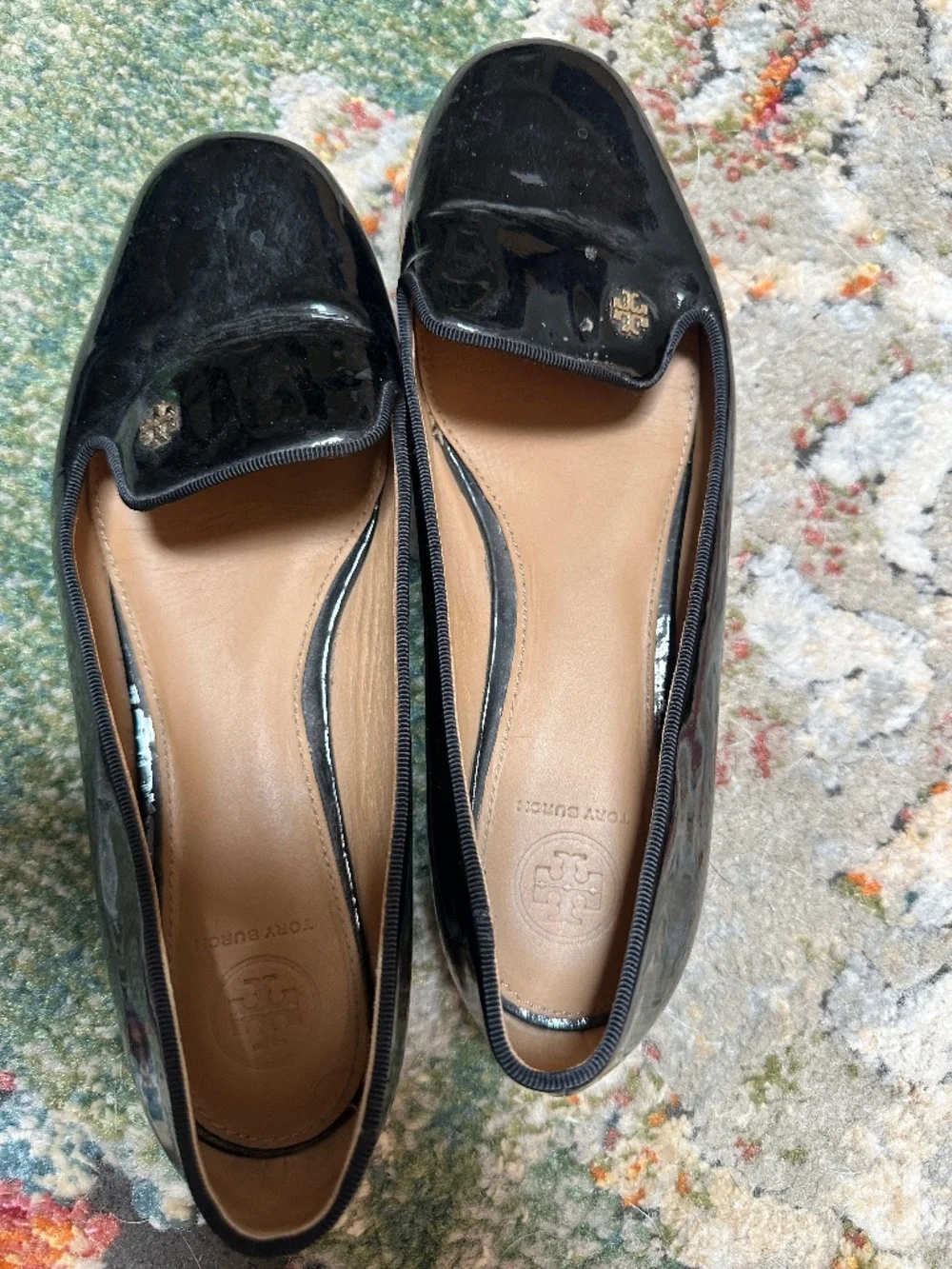 Tory Burch patent leather loafers